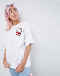 Oversize-футболка с отделкой Hello Kitty x ASOS DESIGN - Белый