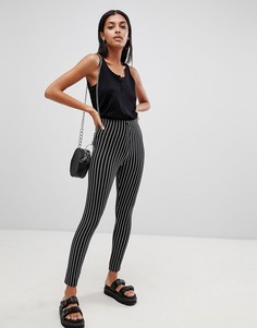 Брюки скинни в полоску ASOS DESIGN - Мульти