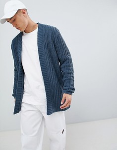 Кардиган из шенили ASOS DESIGN - Синий
