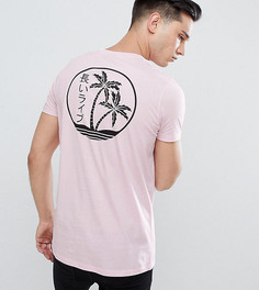 Футболка с принтом на спине ASOS DESIGN Tall - Розовый