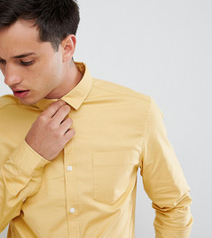 Желтая оксфордская рубашка узкого кроя ASOS DESIGN Tall - Желтый