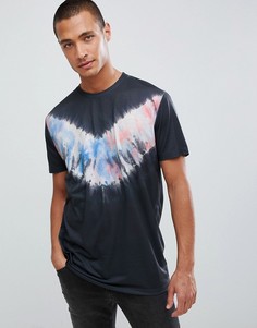 Свободная футболка с принтом тай-дай ASOS DESIGN - Серый