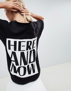 Трикотажное платье ASOS DESIGN here and now - Черный