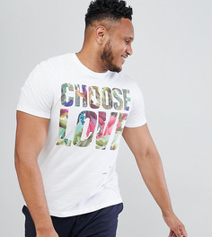 Футболка из органического хлопка Help Refugees Choose Love Plus x Wilderness Festival - Белый Asos Design