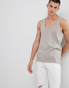 Бежевая майка ASOS DESIGN - Бежевый