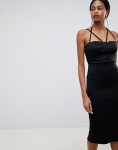 Облегающее платье миди в стиле 90-х ASOS DESIGN - Черный