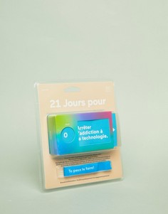 Набор с карточками на французском языке Doiy 21 jours pour arreter laddiction a la technologie challenge box - Мульти