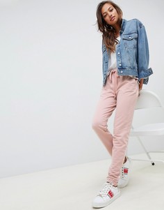 Джоггеры с кромкой манжетом ASOS DESIGN - Розовый