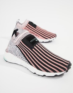 Черно-розовые кроссовки adidas Originals Eqt Support Sock 1/3 - Черный