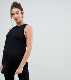 Черная свободная майка ASOS DESIGN Maternity - Черный