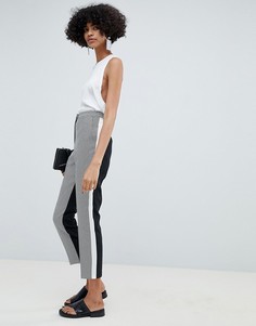 Суженные книзу брюки в контрастную клетку ASOS DESIGN - Мульти