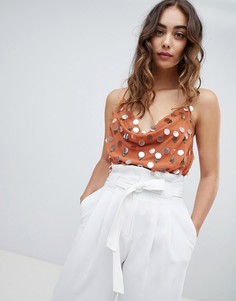 Топ на тонких бретельках с пайетками River Island - Красный