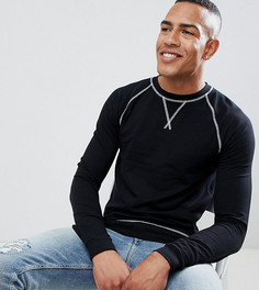 Обтягивающий черный свитшот ASOS DESIGN Tall - Черный