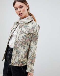 Жаккардовая куртка с гобеленовым принтом ASOS DESIGN - Мульти