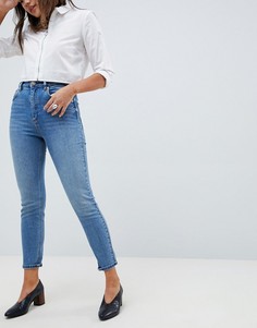 Джинсы слим в винтажном стиле с завышенной талией ASOS DESIGN Farleigh - Синий