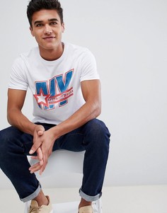 Футболка с принтом Jack & Jones NY - Белый