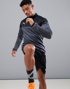 Серый свитшот с молнией 1/4 Puma Football Play 655928-06 - Серый