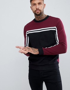 Свитшот колор блок ASOS DESIGN - Черный