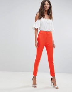 Брюки скинни с завышенной талией ASOS DESIGN - Красный