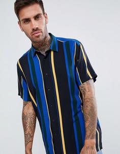 Оversize-рубашка в полоску ASOS DESIGN - Синий