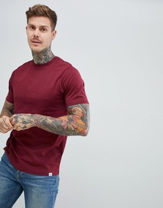 Бордовая базовая футболка Pull&Bear Join Life - Красный