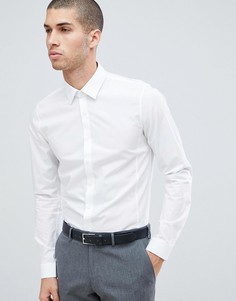 Белая приталенная рубашка Calvin Klein - Белый