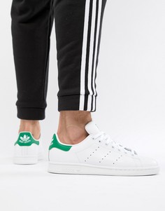 Белые кожаные кроссовки adidas Originals Stan Smith m20324 - Белый