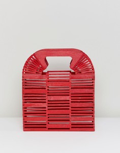Клатч из бамбука ASOS DESIGN - Красный