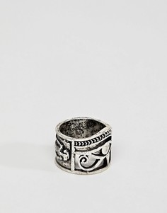 Серебристое кольцо с египетским орнаментом ASOS DESIGN - Серебряный