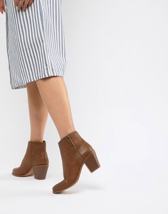 Полусапожки с молнией ASOS DESIGN Remedy - Рыжий