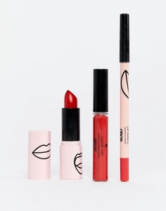 Набор косметических средств для губ красного оттенка ASOS Design Makeup - Скидка 37 - Мульти