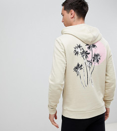 Худи с принтом ASOS DESIGN tall - Бежевый
