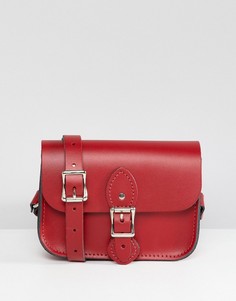 Маленькая сумка через плечо с пряжкой The Leather Satchel Company - Красный