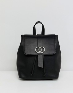 Миниатюрный рюкзак с двумя кольцами ASOS DESIGN - Черный