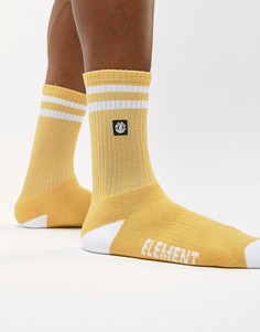 Желтые носки с небольшим логотипом Element - Желтый