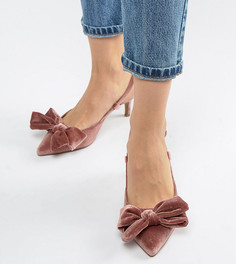 Туфли для широкой стопы на каблуке-рюмочке ASOS DESIGN - Розовый