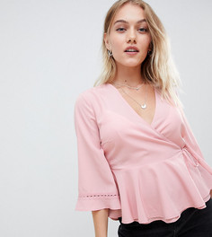 Блузка с запахом Vero Moda petite - Розовый