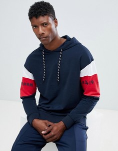 Худи со вставками Jack & Jones Core - Темно-синий