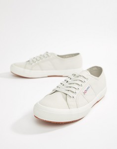 Серые парусиновые классические кеды Superga 2750 - Серый