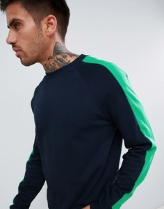 Свитшот с полосками ASOS DESIGN - Темно-синий