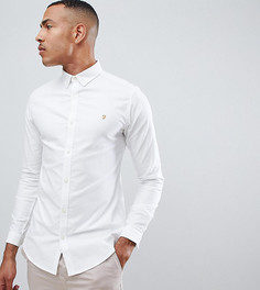 Белая облегающая оксфордская рубашка на пуговицах Farah Sanfers - Белый