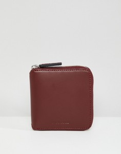 Кожаный кошелек на молнии Dr Martens - Красный
