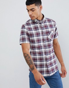 Бордовая рубашка в клетку Burton Menswear - Красный