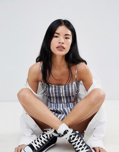 Топ в полоску на пуговицах Pull&Bear - Мульти