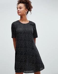 Свободное платье в горошек Glamorous - Черный