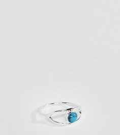 Серебряное кольцо с камнем ASOS DESIGN - Серебряный