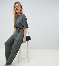 Комбинезон с завязкой на талии ASOS DESIGN Petite - Зеленый