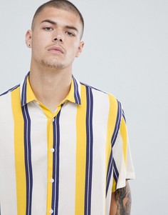 Oversize-рубашка в полоску ASOS DESIGN - Белый
