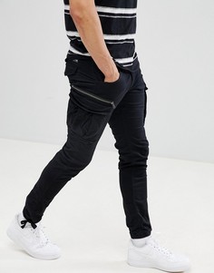 Брюки карго узкого кроя Jack & Jones Intelligence - Черный