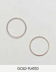 Позолоченные серьги-кольца Pilgrim - Золотой